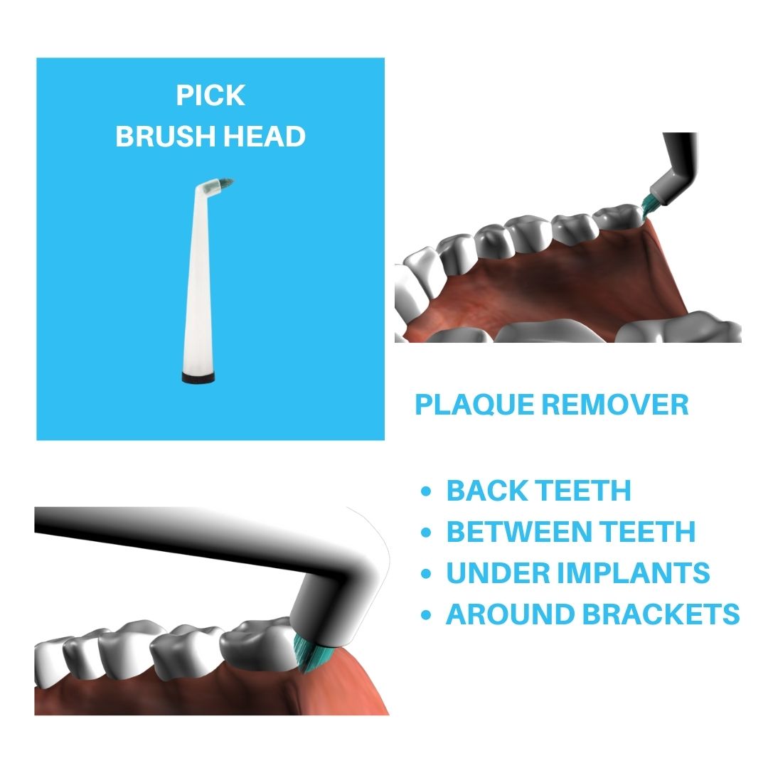 Brosse à dents sonique angulaire sans CEM Combo Y + Dentifrice naturel incurvé + Étui de voyage
